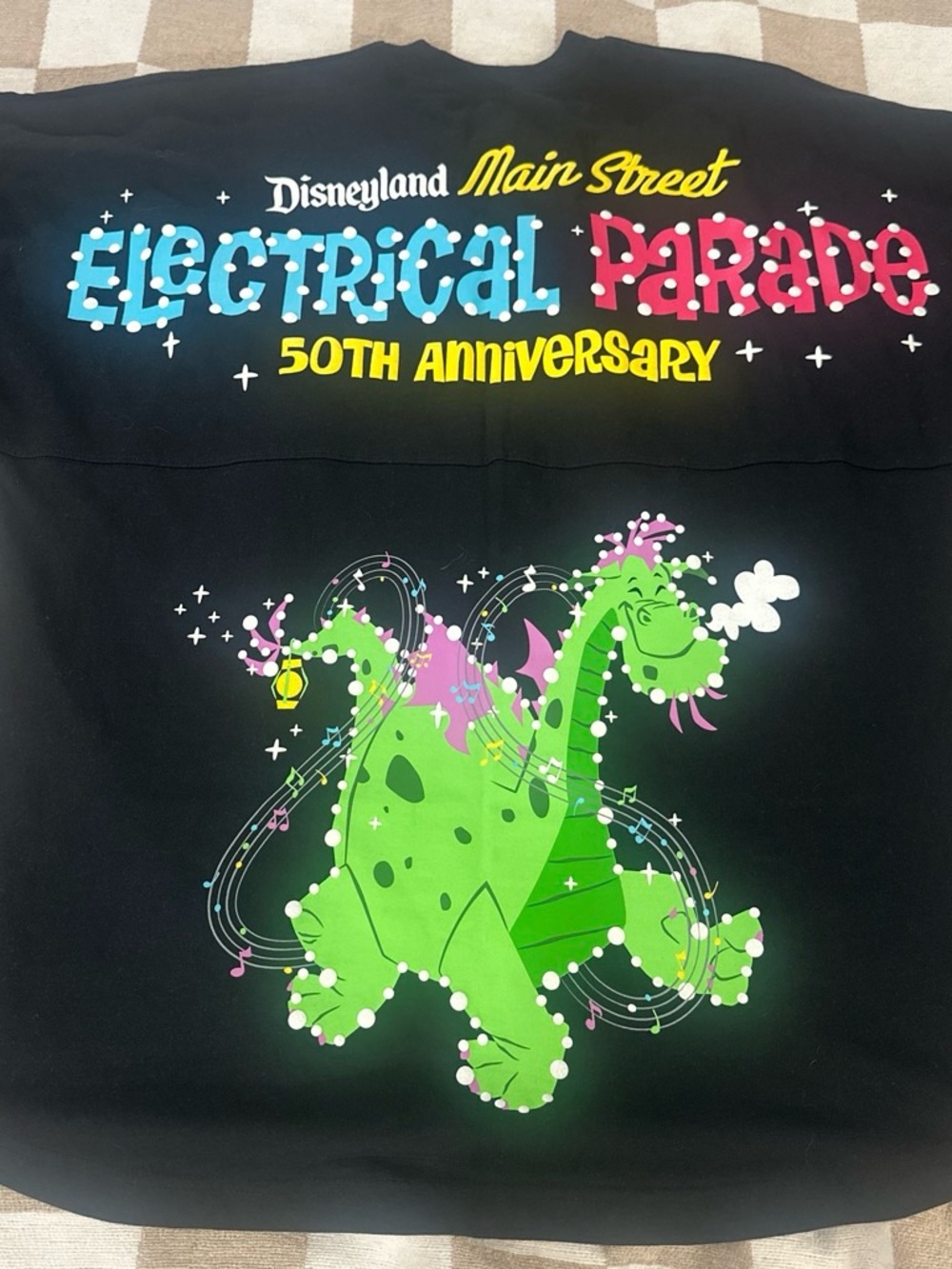 Disney Electrical Parade 50th anniversary black spirit jersey